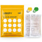 wisedry 50 Grammes[4 Paquets] Déshydratant de Paquets de Gel de Silice réutilisable avec Micro Onde réactivé Rapidement en 2 Min