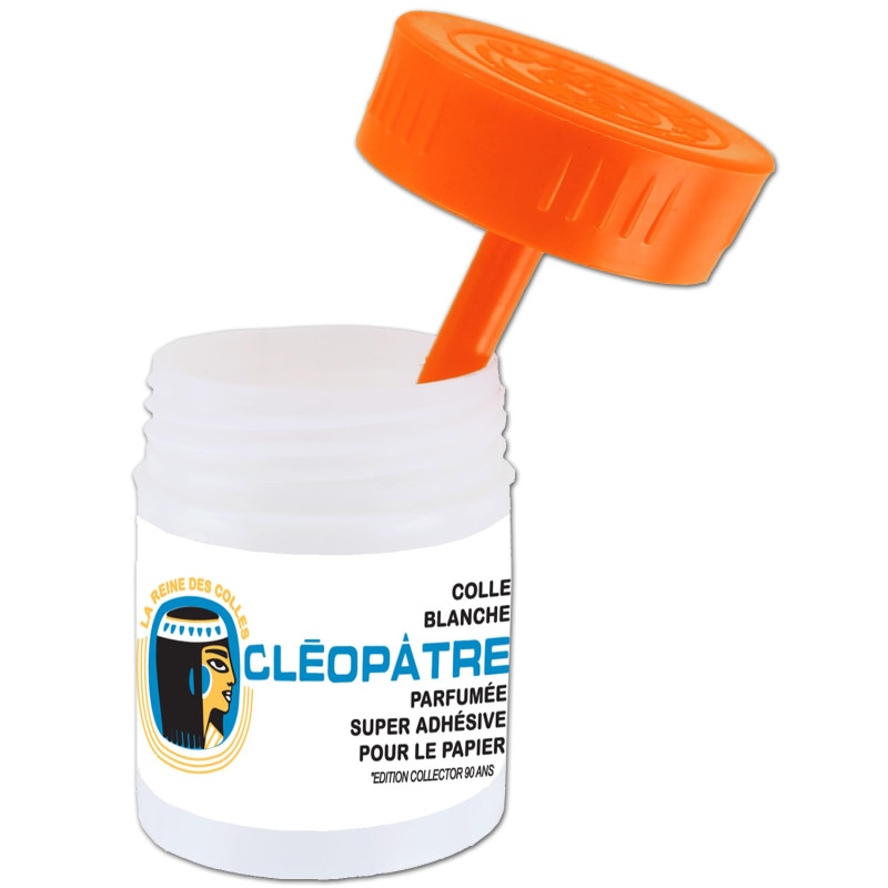 CLEOPATRE- Pot de colle blanche à l'amande- Édition Collector 90 ans format 35 g CLEOPATRE- Pot de colle blanche à l'amande- Édition Collector 90 ans format 35 g