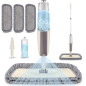 Balai Serpillère Vaporisateur, MEXERRIS Balai Lave Sol Spray Mop Microfibre Balais Serpillere avec Reservoir et 3 Tampons de Vad