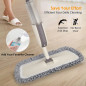 Balai Serpillère Vaporisateur, MEXERRIS Balai Lave Sol Spray Mop Microfibre Balais Serpillere avec Reservoir et 3 Tampons de Vad