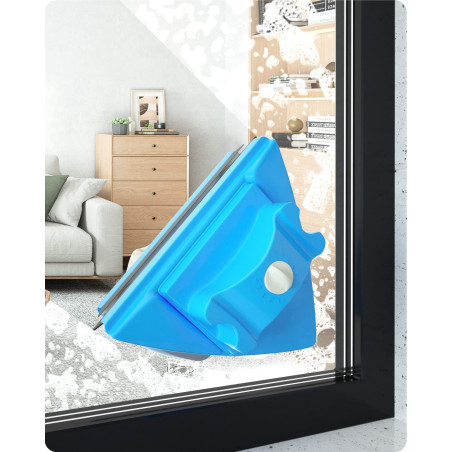 Lateral Doble magnético limpiador de ventanas, Ajustable magnético vidrio limpiaparabrisas Glider equipo de cepillo de Lavado li