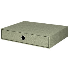 Rössler Papier 1524452670 - S.O.H.O. Boîte à tiroirs pour DIN A4, avec trou de poignée, Special Line Sage, 343 x 250 x 65 mm, 1