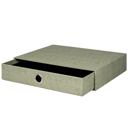Rössler Papier 1524452670 - S.O.H.O. Boîte à tiroirs pour DIN A4, avec trou de poignée, Special Line Sage, 343 x 250 x 65 mm, 1