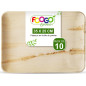 FOOGO Green 10 Plateaux de Service Jetables Feuille de Palmier, Grand 35x25 cm, Pizza, Entrées, Canapés, Planche Charcuterie, Ro FOOGO Green 10 Plateaux de Service Jetables Feuille de Palmier, Grand 35x25 cm, Pizza, Entrées, Canapés, Planche Charcuterie, Ro