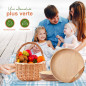 FOOGO Green 10 Plateaux de Service Jetables Feuille de Palmier, Grand 35x25 cm, Pizza, Entrées, Canapés, Planche Charcuterie, Ro FOOGO Green 10 Plateaux de Service Jetables Feuille de Palmier, Grand 35x25 cm, Pizza, Entrées, Canapés, Planche Charcuterie, Ro