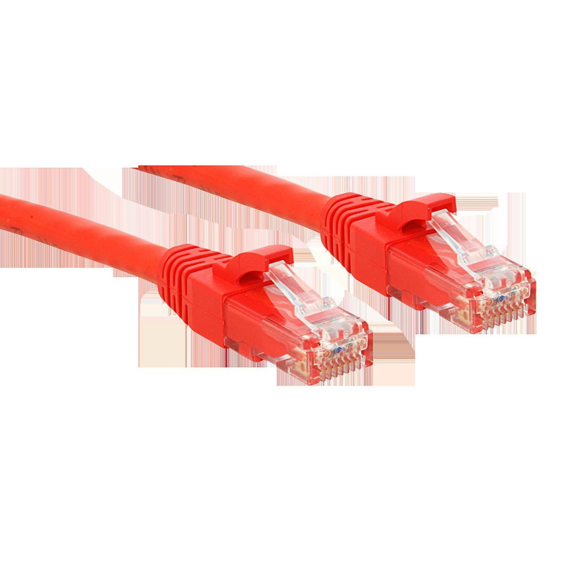 Lindy Câble Cat.6 U/UTP, Rouge, 10m