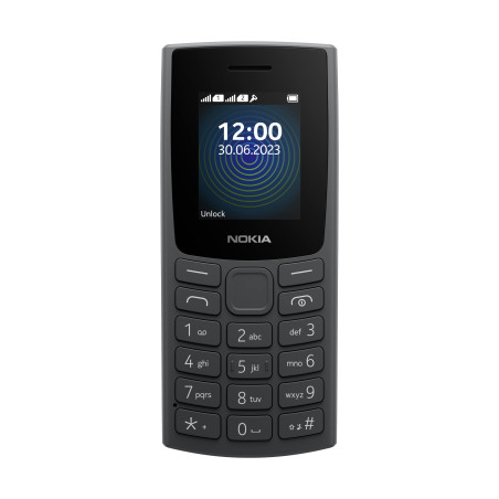 Nokia 110 Feature Phone mit integriertem MP3-Player, rückwärtiger Kamera, langlebigem Akku und Dik