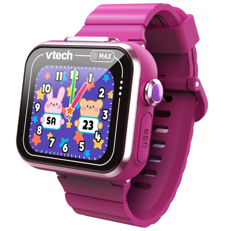 Vtech KidiZoom Smart Watch Max en Violet – Montre pour Enfant avec Double Appareil Photo pour Photos et vidéos, Nombreux Jeux, F