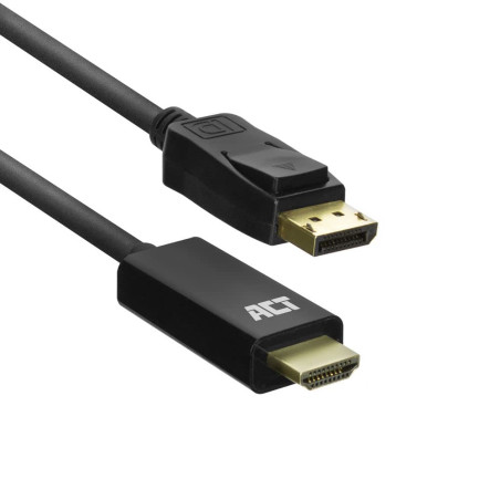 ACT Câble d'affichage 4K vers HDMI 1,8 m, Ultra HD 4K @ 30 Hz, connexion PC à moniteur/projecteur HDMI - AC7550