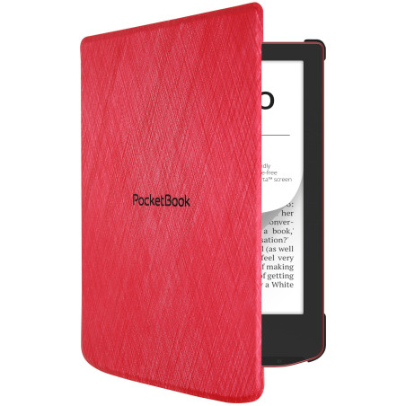 Pocketbook Coque de Protection en matériau résistant avec Fonction Sleep Cover pour Verse et Verse Pro, Rouge