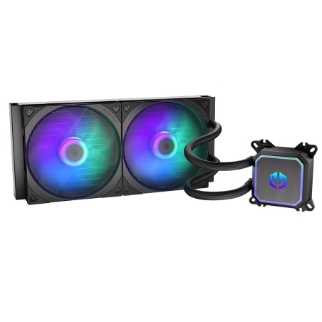 ENDORFY Navis F280 ARGB – Refroidisseur de CPU Liquide AIO, radiateur 280mm, pompe PWM, 2x ventilateurs Fluctus 140 PWM ARGB, In