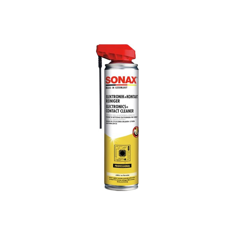 SONAX Produit de nettoyage pour contacts Électroniques (400 ml) nettoyant rapide pour connecteurs et composants électriques | Ré SONAX Produit de nettoyage pour contacts Électroniques (400 ml) nettoyant rapide pour connecteurs et composants électriques | Ré
