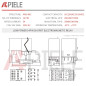 APIELE [Garantie 3 ans] Relais de puissance électromagnétique MY4NJ HH53P Bobine 4PDT 4NO + 4NC 14 broches 5A avec témoin lumine