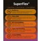 SuperFlex Résine d'imprimante 3D, Douceur 80A simulant du caoutchouc flexible, Fabriquée en Corée par 3DMaterials (1000g, Transp SuperFlex Résine d'imprimante 3D, Douceur 80A simulant du caoutchouc flexible, Fabriquée en Corée par 3DMaterials (1000g, Transp