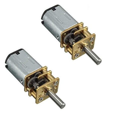 DollaTek 2Pcs DC 9V 105RPM 3mm Arbre Mini Engrenage En Métal Moteur GA12-N20 Moteur de réduction Mini moteur à engrenages de ret