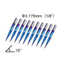 SainSmart Genmitsu 10Pcs Mèches à graver Nano Blue Coat, 15 degrés 0.1mm Pointe 1/8" Tige Conique V-Bit SainSmart Genmitsu 10Pcs Mèches à graver Nano Blue Coat, 15 degrés 0.1mm Pointe 1/8" Tige Conique V-Bit