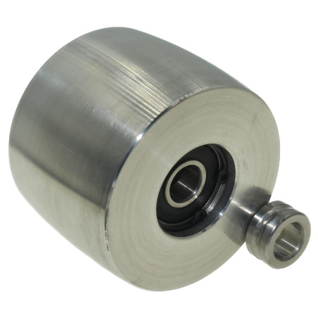Roue de suivi pour meuleuse à courroie usinée CNC pour meuleuse à couteaux, 75 mm de diamètre – 55 mm de large (roue de suivi)