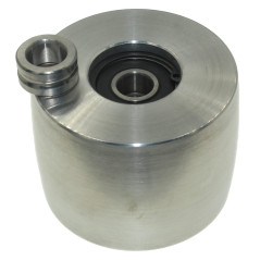 Roue de suivi pour meuleuse à courroie usinée CNC pour meuleuse à couteaux, 75 mm de diamètre – 55 mm de large (roue de suivi)