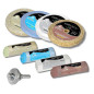 Lux Metal - Kit 4 Disques de Polissage de 150 mm et 4 Pâtes Abrasives de 250 gr - Parfaits pour polir des métaux tels que l'alum Lux Metal - Kit 4 Disques de Polissage de 150 mm et 4 Pâtes Abrasives de 250 gr - Parfaits pour polir des métaux tels que l'alum
