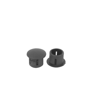 sourcingmap SKT-8 Plastique Serrure Verrouillage Trou Couvre Prise 8mm Panneau Diamètre 40 pièces Noir