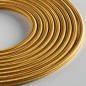 Klartext - Câble textile rond LUMIÈRE pour éclairage, 3 x 0,75 mm, or, 3 m. Attention : câble de terre inclus. Sécurité maximale Klartext - Câble textile rond LUMIÈRE pour éclairage, 3 x 0,75 mm, or, 3 m. Attention : câble de terre inclus. Sécurité maximale