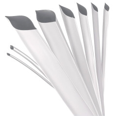 ISOLATECH Gaine thermorétractable au mètre, blanche avec adhésif Ø 40mm 3 mètres Kit 3:1 Polyoléfine pour l'isolation de câbles