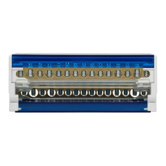 Orno LZ-8202/ Bloc Distribution Répartiteur Pour Rail DIN ou Tableau Electrique Avec 4 Rangées (15 fils)