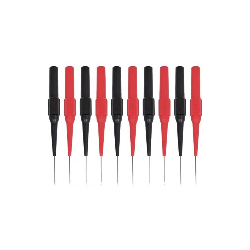 10PCS Sondes de Test pour Multimètre,Pointes de Touche de 0,7 mm, Pinces de Test Professionnelles avec étui de Protection Isolan 10PCS Sondes de Test pour Multimètre,Pointes de Touche de 0,7 mm, Pinces de Test Professionnelles avec étui de Protection Isolan