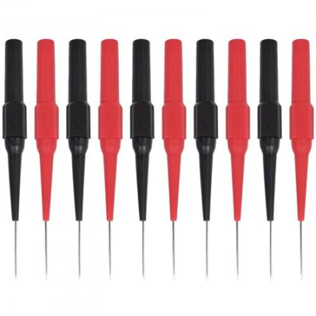 10PCS Sondes de Test pour Multimètre,Pointes de Touche de 0,7 mm, Pinces de Test Professionnelles avec étui de Protection Isolan