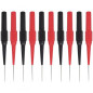 10PCS Sondes de Test pour Multimètre,Pointes de Touche de 0,7 mm, Pinces de Test Professionnelles avec étui de Protection Isolan 10PCS Sondes de Test pour Multimètre,Pointes de Touche de 0,7 mm, Pinces de Test Professionnelles avec étui de Protection Isolan