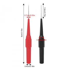 10PCS Sondes de Test pour Multimètre,Pointes de Touche de 0,7 mm, Pinces de Test Professionnelles avec étui de Protection Isolan
