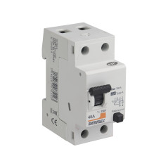 DEBFLEX - Interrupteur Différentiel 40A 30mA 2 Pôles Type A - Module de Protection Electrique - Certifié NF - Installation dans