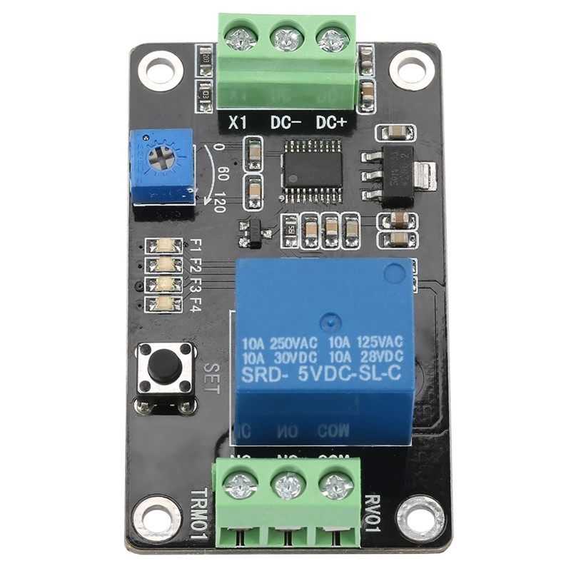 Module Relais TRM01 Multifonction DC 5-24V avec Délai Marche/Arrêt pour Automatisation et Contrôle Électrique Module Relais TRM01 Multifonction DC 5-24V avec Délai Marche/Arrêt pour Automatisation et Contrôle Électrique