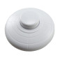 Interrupteur à pied avec contacts à vis, 1 pôle, 2 A 250 V, blanc, interrupteur de lampe Interrupteur à pied avec contacts à vis, 1 pôle, 2 A 250 V, blanc, interrupteur de lampe
