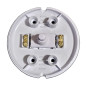 Interrupteur à pied avec contacts à vis, 1 pôle, 2 A 250 V, blanc, interrupteur de lampe Interrupteur à pied avec contacts à vis, 1 pôle, 2 A 250 V, blanc, interrupteur de lampe
