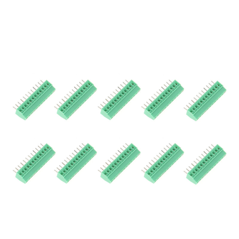 10PCS Connecteur de Bornier à Vis à Souder 12 broches 2.54mm Pas Bornier à Vis de PCB Circuit Imprimé 10PCS Connecteur de Bornier à Vis à Souder 12 broches 2.54mm Pas Bornier à Vis de PCB Circuit Imprimé