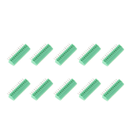 10PCS Connecteur de Bornier à Vis à Souder 12 broches 2.54mm Pas Bornier à Vis de PCB Circuit Imprimé