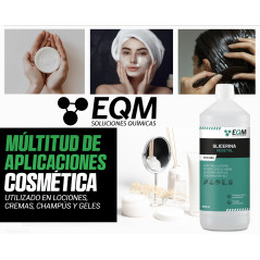EQM - ECO-904 - Glycérine Végétale - 1L - Pureté 99,5% Glycérol 100% Naturelle - Hydratant naturel pour les cheveux et la peau -