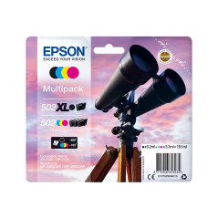 Epson 502 Jumelles Noir, Cartouche d'encre d'origine, XP-5100 XP-5105 XP-5150 XP-5155 WF-2860DWF WF-2865DWF WF-2880 WF-2885