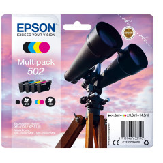 Epson Multipack 502 Jumelles, Cartouches d'encre d'origine, 4 couleurs : Noir, Cyan, Magenta, Jaune, XP-5100 XP-5105 XP-5150 XP-
