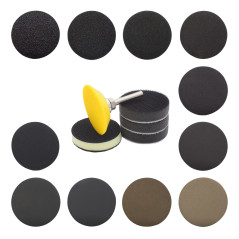 On Est Kit 440 Disque Abrasif Ø 50mm Poncage Polissage + 1 Plateau de ponçage pour Perceuse amélioré + 1 Tampon d'interface Medi