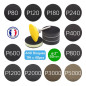 On Est Kit 440 Disque Abrasif Ø 50mm Poncage Polissage + 1 Plateau de ponçage pour Perceuse amélioré + 1 Tampon d'interface Medi On Est Kit 440 Disque Abrasif Ø 50mm Poncage Polissage + 1 Plateau de ponçage pour Perceuse amélioré + 1 Tampon d'interface Medi