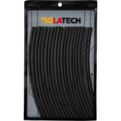 ISOLATECH Gaine Thermorétractable Set - Ø3mm x 4m (20 pcs x 20cm) - Noir - Rapport de Rétraction 2:1 - Sans Adhésif & Sans Marqu