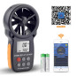 BTMETER Anémomètre Numérique de Vitesse du Vent de Poche, Bluetooth sans Fil à Palette Anémomètre Mètre pour Le Refroidissement BTMETER Anémomètre Numérique de Vitesse du Vent de Poche, Bluetooth sans Fil à Palette Anémomètre Mètre pour Le Refroidissement