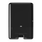 Tork Xpress Distributeur murale pour essuie-mains interfoliés noir H2, distribution feuille à feuille, gamme Elevation, 552008 Tork Xpress Distributeur murale pour essuie-mains interfoliés noir H2, distribution feuille à feuille, gamme Elevation, 552008