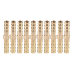 Marhynchus Outil de Connecteur de Tuyau, Connecteur Droit à Deux Voies, Droit pour Raccordement de Tuyaux(6mm 10pcs)