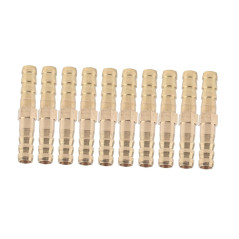 Marhynchus Outil de Connecteur de Tuyau, Connecteur Droit à Deux Voies, Droit pour Raccordement de Tuyaux(6mm 10pcs)