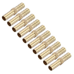 Marhynchus Outil de Connecteur de Tuyau, Connecteur Droit à Deux Voies, Droit pour Raccordement de Tuyaux(6mm 10pcs)
