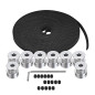 Poulie de distribution TUZUK GT2, roue de poulie de distribution 8pcs 5mm 20T et courroie de distribution GT2 en caoutchouc 5M, Poulie de distribution TUZUK GT2, roue de poulie de distribution 8pcs 5mm 20T et courroie de distribution GT2 en caoutchouc 5M,