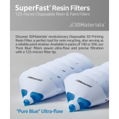 3D Printer Resin Filter Disposable, Paint Strainer or Resin Strainer for Resin Recycling Made in Korea by 3DMaterials